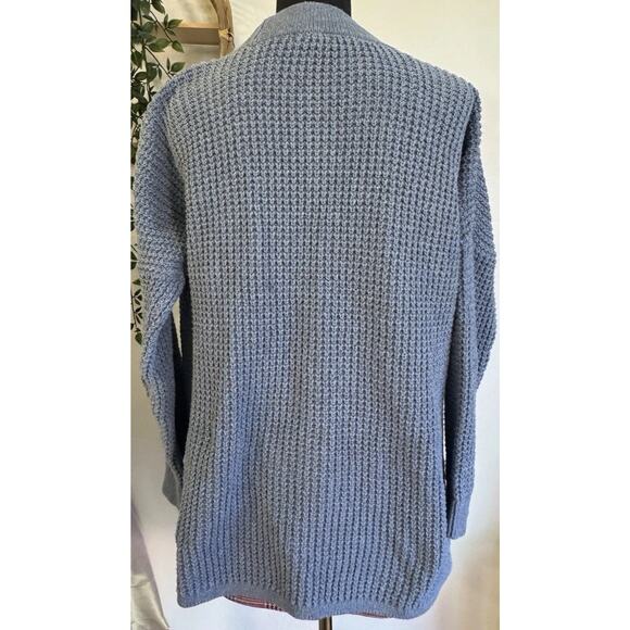 Toad And Company Blue Cardigan Grandpa Sweater Cozy Vibe Eco Fabric - Picture 12 of 16